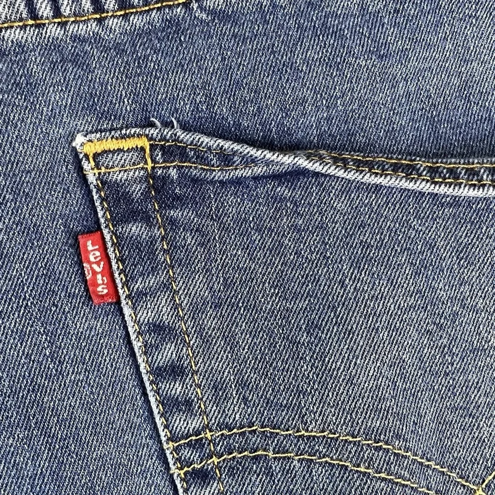 Levi's 505 Regular Fit Jeans Mens 40x32 Blue Medium Wash Straight Leg Denim